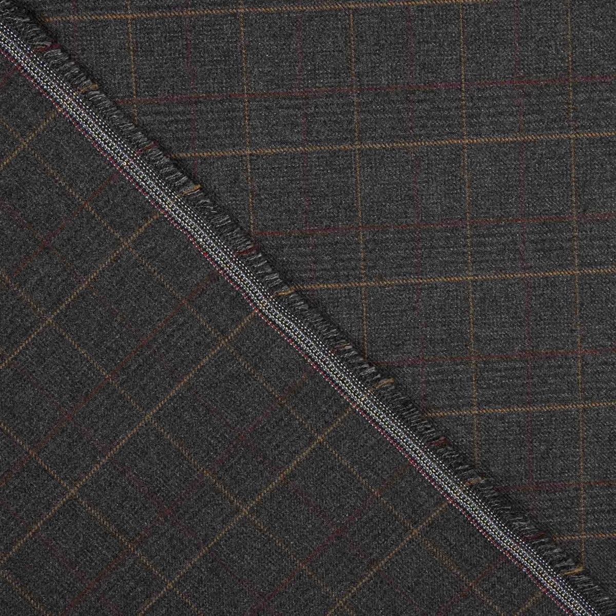 Reststück aus dehnbarem Stoff mit Karos-Muster – verschiedene Maße x Breite 140 cm - Ribes y Casals