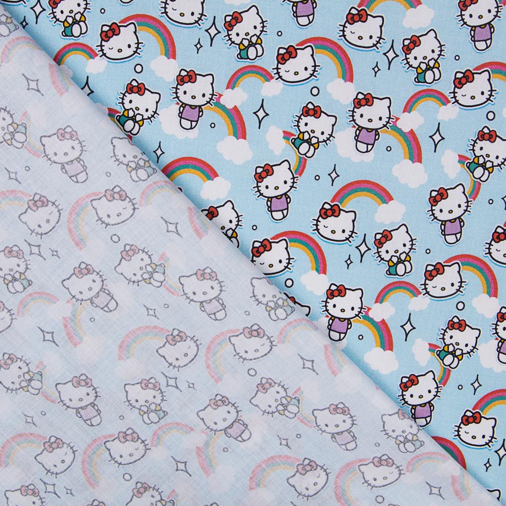 Hello Kitty Baumwolle Blau - Ribes y Casals