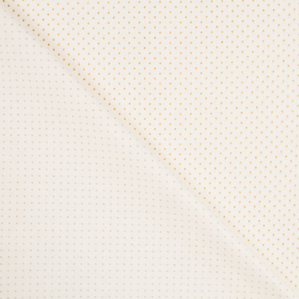 Baumwolle Baumwolle Polka Dots Ecru Gold - Ribes y Casals