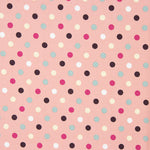 Baumwoll-Popeline Multi Dots Rosa Baumwoll-Popeline - Ribes y Casals