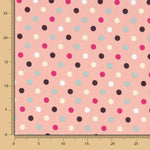 Baumwoll-Popeline Multi Dots Rosa Baumwoll-Popeline - Ribes y Casals