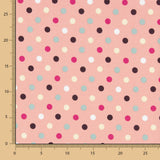 Baumwoll-Popeline Multi Dots Rosa Baumwoll-Popeline - Ribes y Casals