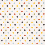 Baumwolle Popeline Multi Polka Dot Ecru - Ribes y Casals