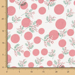Popeline Baumwolle Blumen Japan Rosa - Ribes y Casals