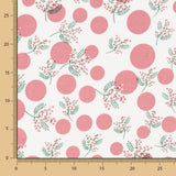 Popeline Baumwolle Blumen Japan Rosa - Ribes y Casals