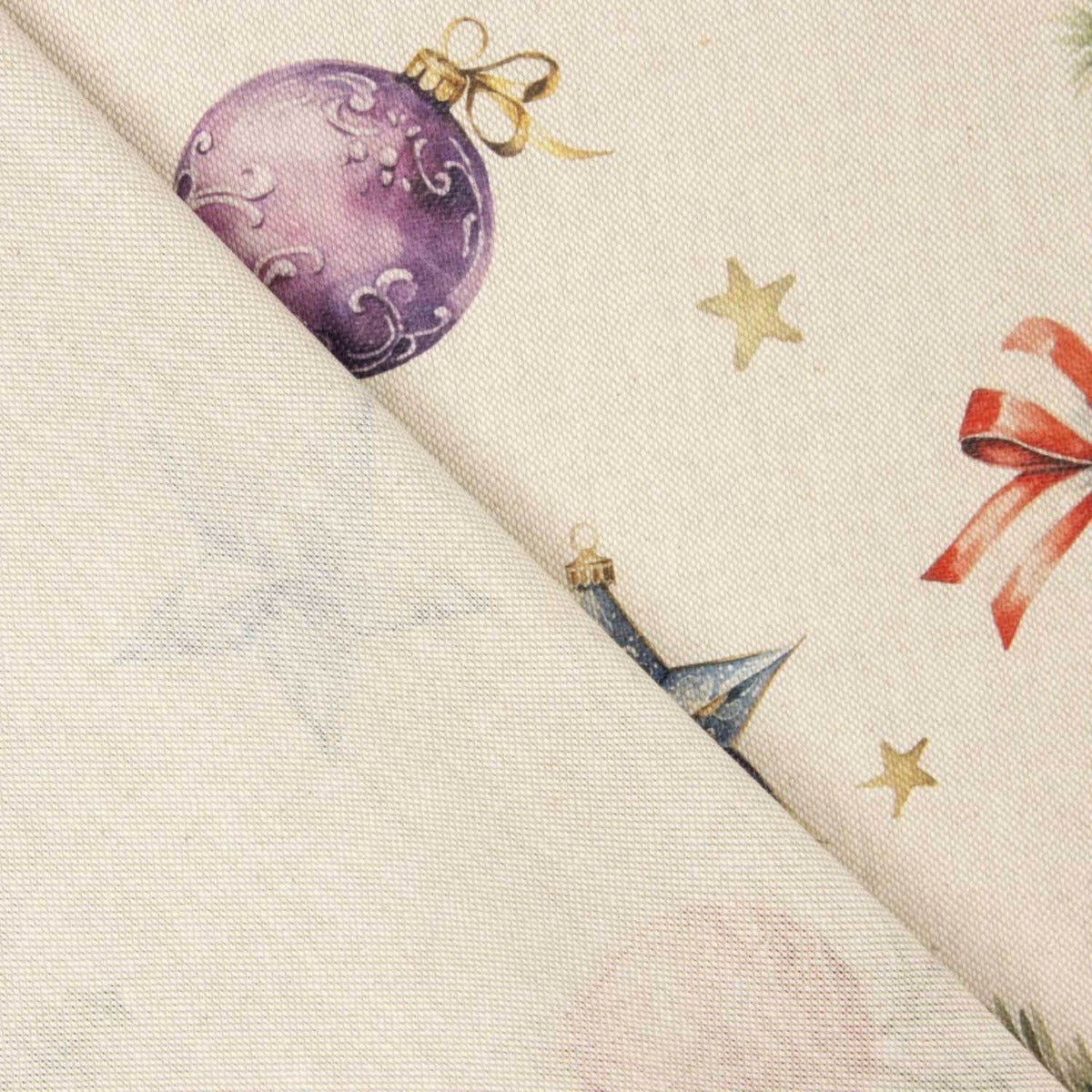 Cuya Cotton Canvas Stoff Weihnachten Enchanted - Breite 160 cm - Ribes y Casals