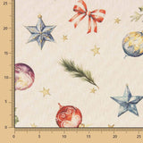 Cuya Cotton Canvas Stoff Weihnachten Enchanted - Breite 160 cm - Ribes y Casals