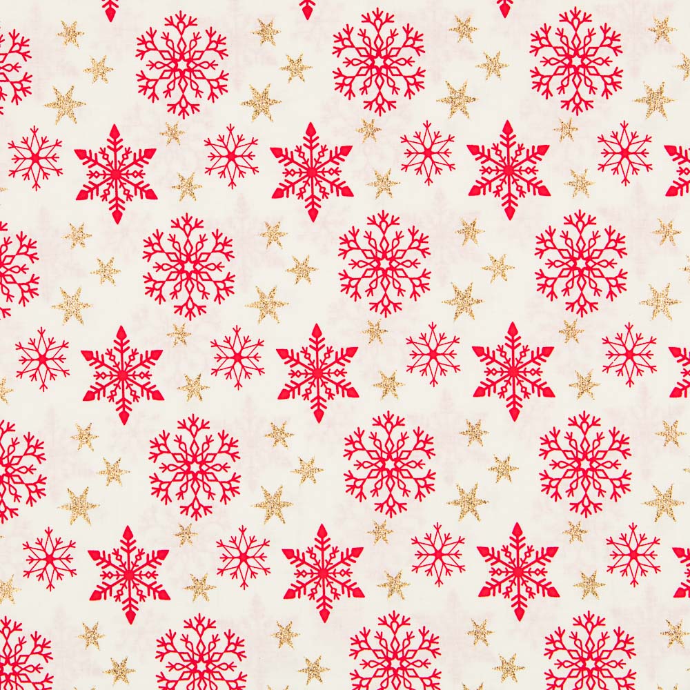 Weihnachten Baumwolle Baumwolle Golden Stars Ecru - Ribes y Casals