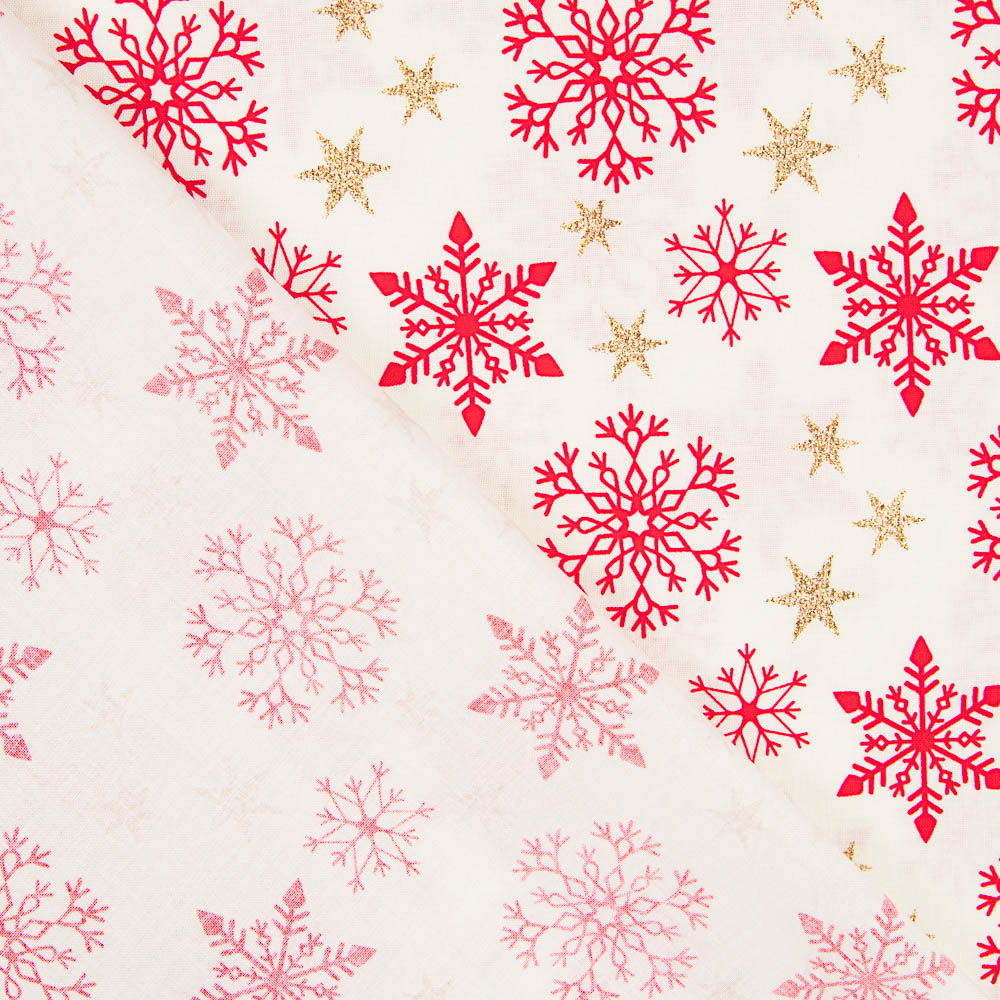 Weihnachten Baumwolle Baumwolle Golden Stars Ecru - Ribes y Casals