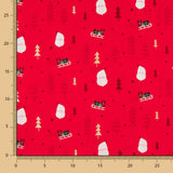 Rote Schlitten aus Baumwolle für Weihnachten - Ribes y Casals