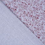 Cotton Oxford Floral Maroon - Ribes y Casals