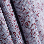Cotton Oxford Floral Maroon - Ribes y Casals