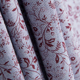Cotton Oxford Floral Maroon - Ribes y Casals