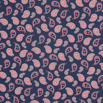 Paisley Baumwolle Blau - Ribes y Casals