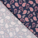 Paisley Baumwolle Blau - Ribes y Casals