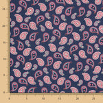Paisley Baumwolle Blau - Ribes y Casals