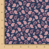Paisley Baumwolle Blau - Ribes y Casals