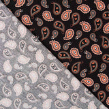 Paisley Baumwolle Schwarz - Ribes y Casals