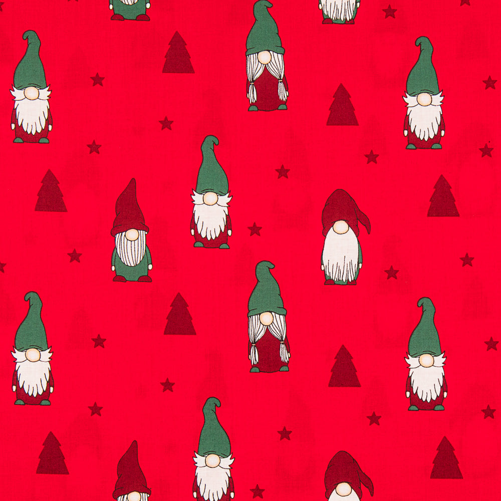 Weihnachtsmann Wichtel aus Baumwolle Rot - Ribes y Casals