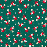 Baumwolle Weihnachtsmann Geschenke Grün - Ribes y Casals
