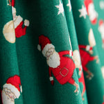 Baumwolle Weihnachtsmann Geschenke Grün - Ribes y Casals