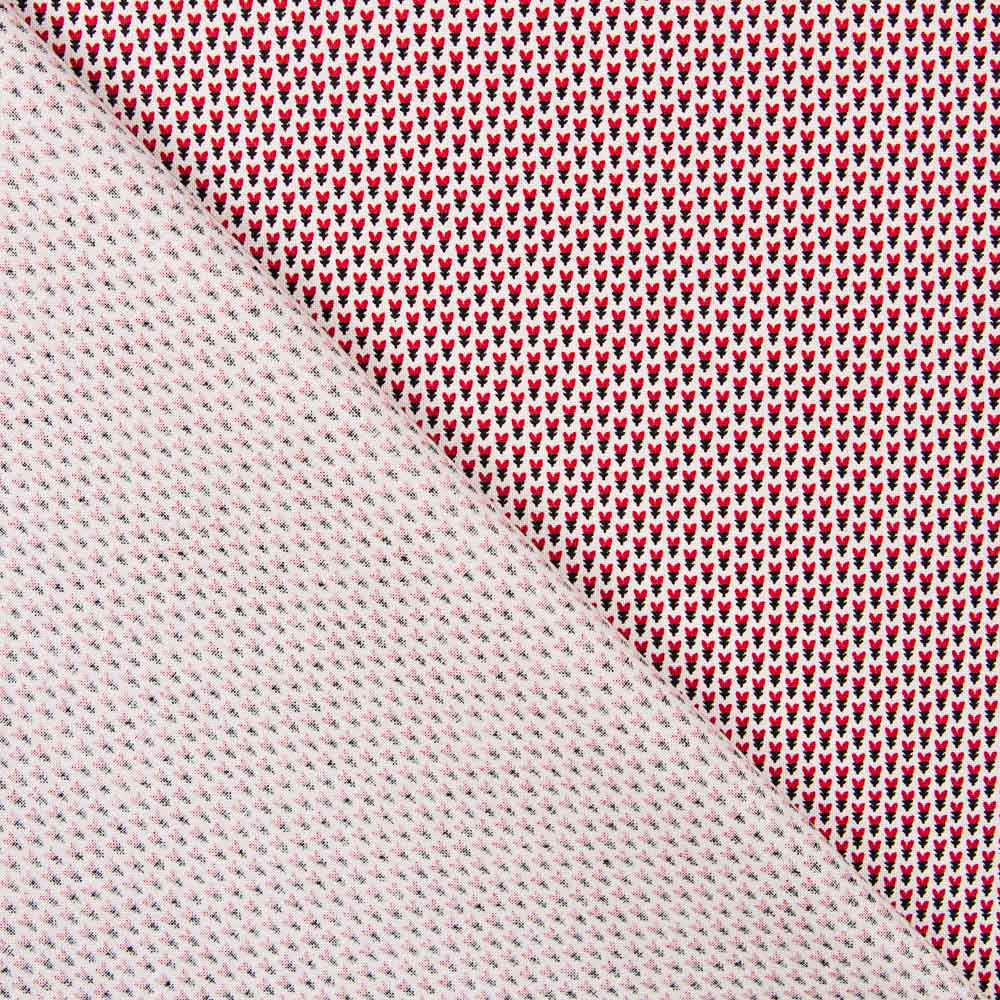 Baumwoll-Patchwork Foulard Weiß - Ribes y Casals