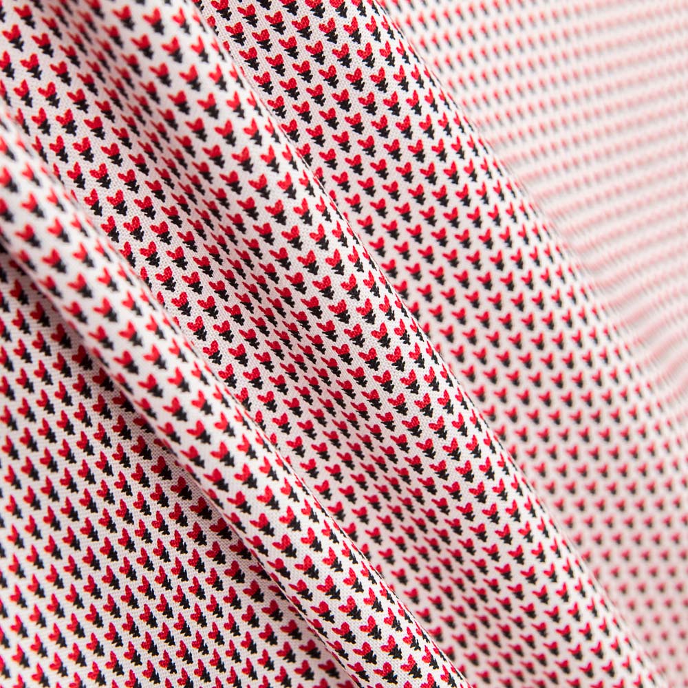 Baumwoll-Patchwork Foulard Weiß - Ribes y Casals