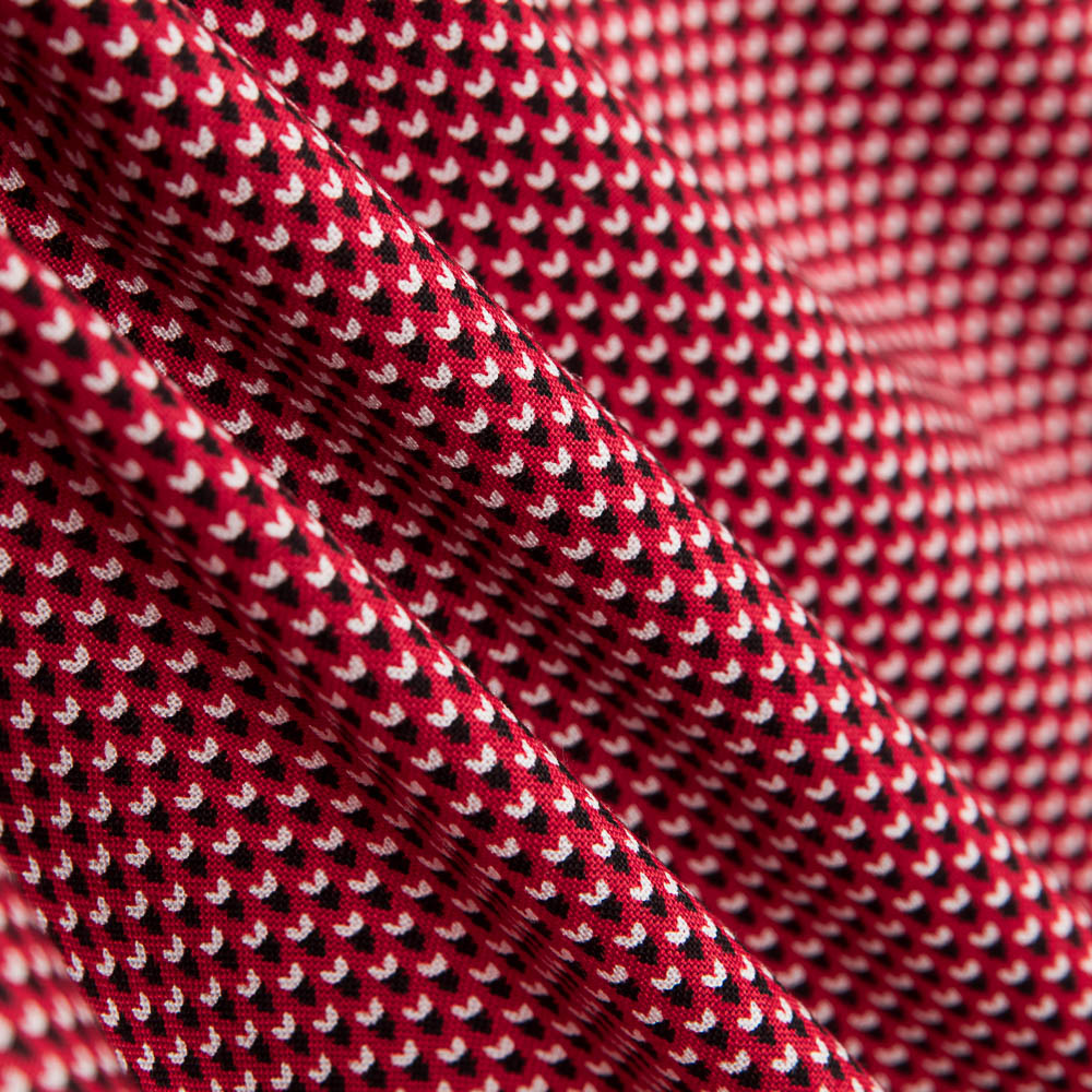 Baumwoll-Patchwork Foulard Rot - Ribes y Casals