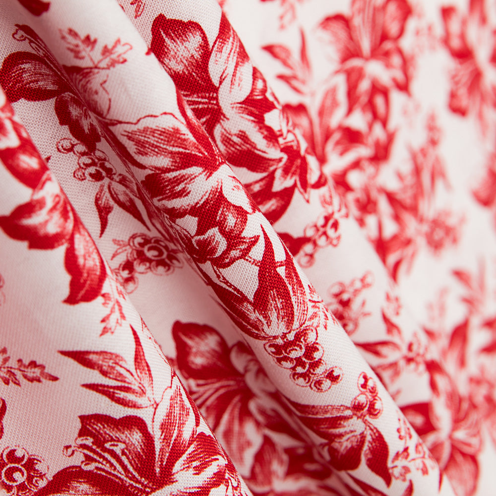 Patchwork Baumwolle Lily Rot - Ribes y Casals