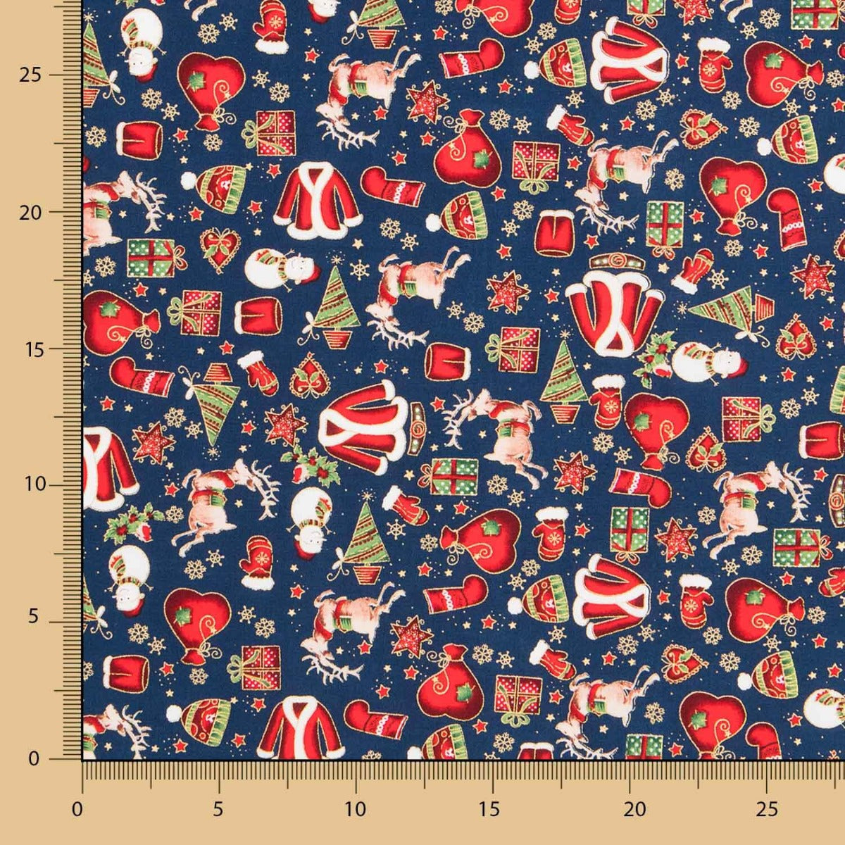 Weihnachten Baumwolle Jacke Blau - Ribes y Casals