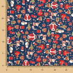 Weihnachten Baumwolle Jacke Blau - Ribes y Casals