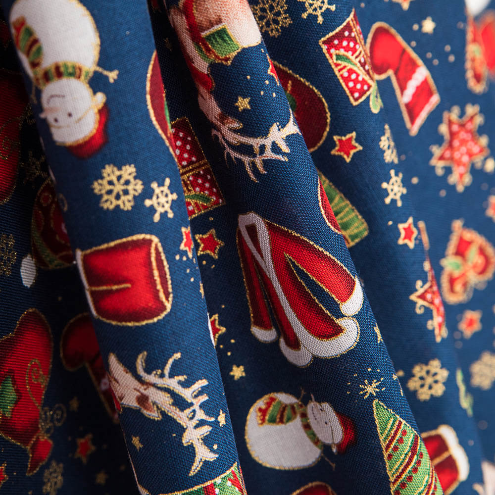 Weihnachten Baumwolle Jacke Blau - Ribes y Casals