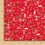 Weihnachten Baumwolle Jacke Rot - Ribes y Casals