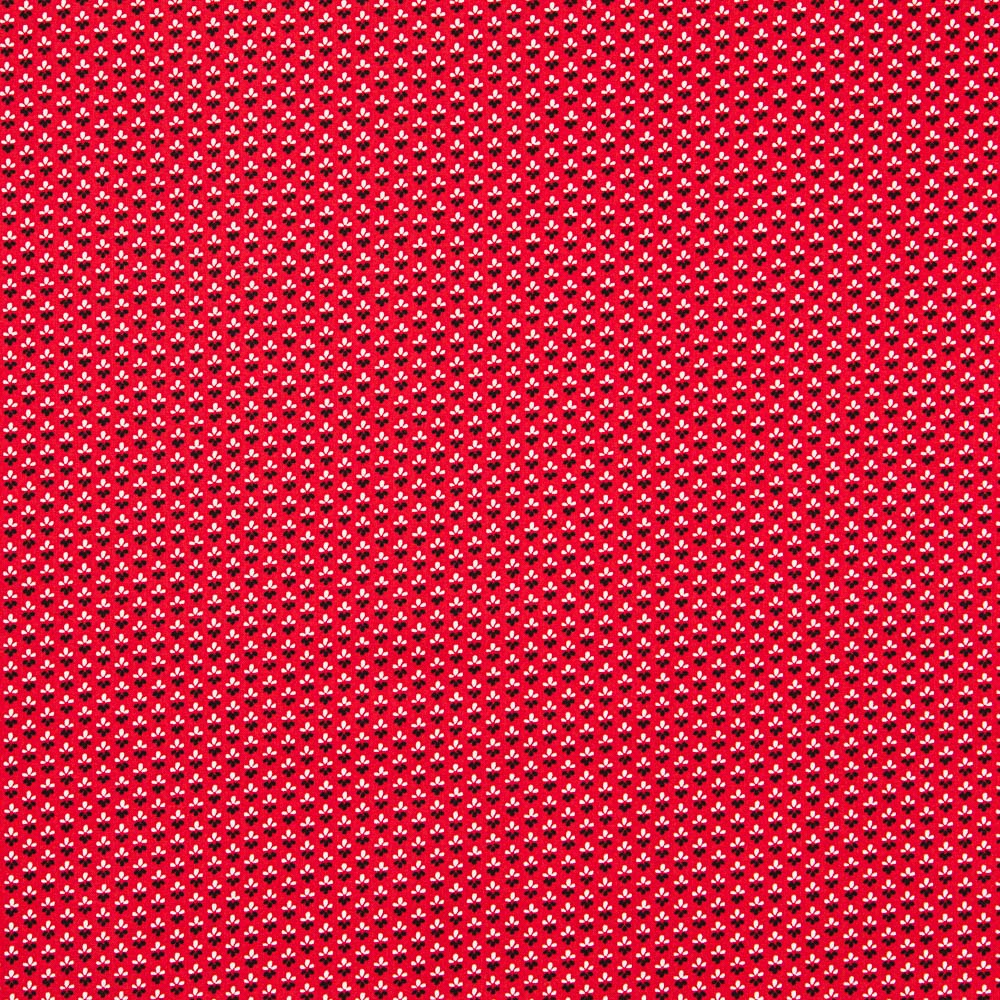 Patchwork Baumwolle Tulpen Rot - Ribes y Casals
