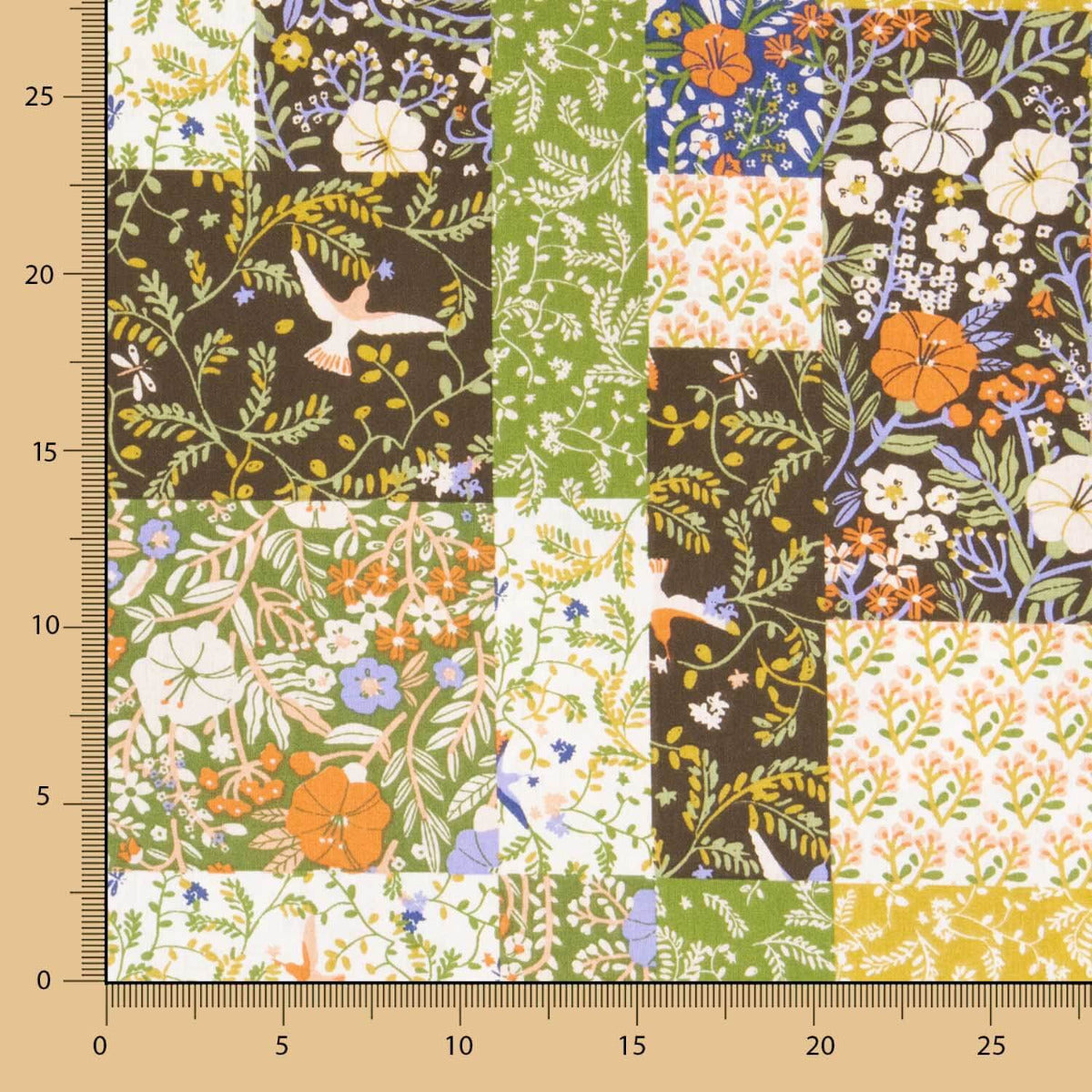 Popeline Baumwolle Mosaik Druck - Ribes y Casals