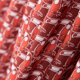 Baumwoll-Popeline Baumwolle Toucan Rot - Ribes y Casals