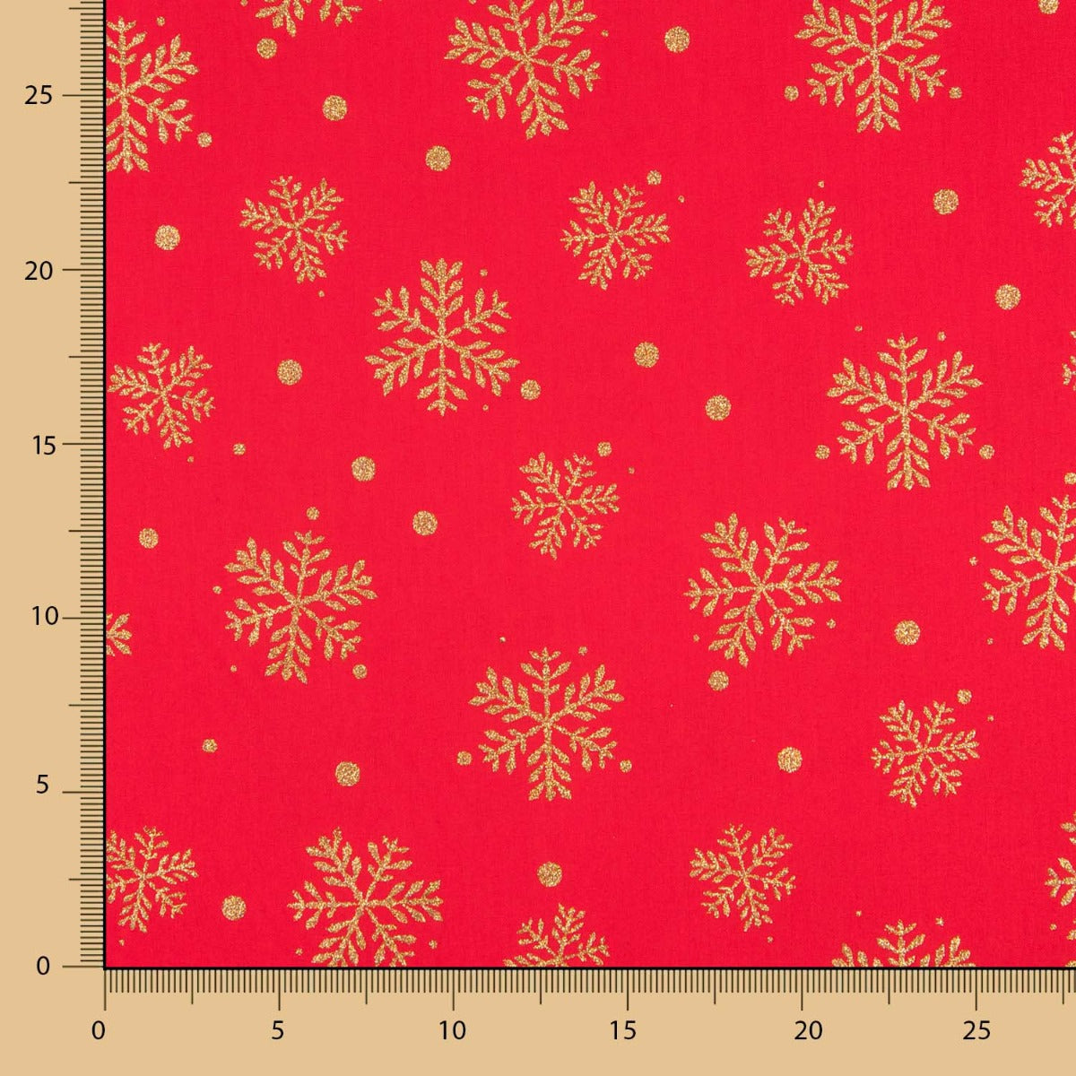 Rote Baumwolle Weihnachtsstern Gold - Ribes y Casals