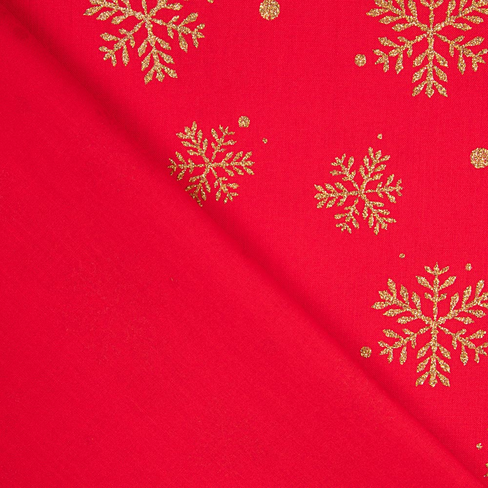 Rote Baumwolle Weihnachtsstern Gold - Ribes y Casals