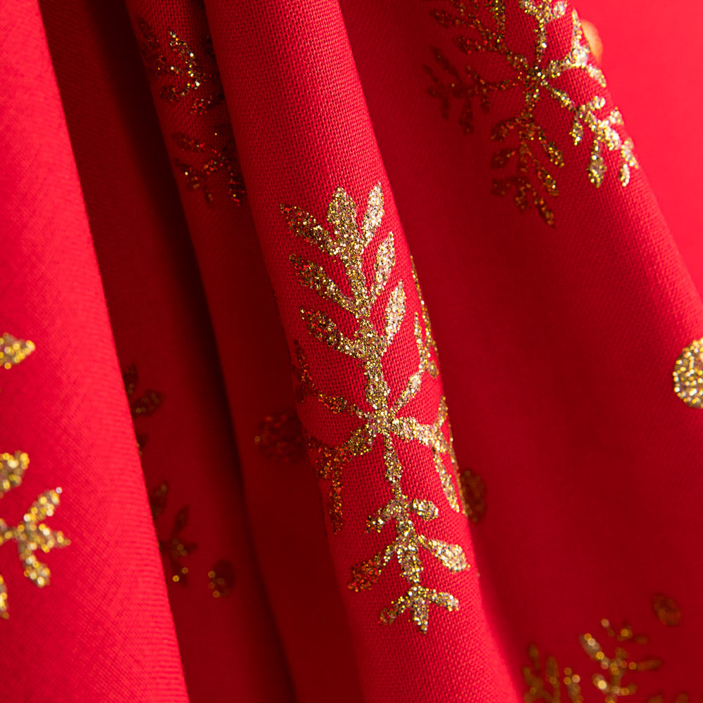 Rote Baumwolle Weihnachtsstern Gold - Ribes y Casals