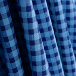 Baumwolle Seersucker Medium Square Baumwolle Königsblau - Ribes y Casals