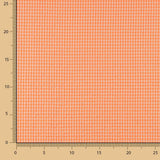 Seersucker Cotton Mini Square Orange Fluor Cotton - Ribes y Casals