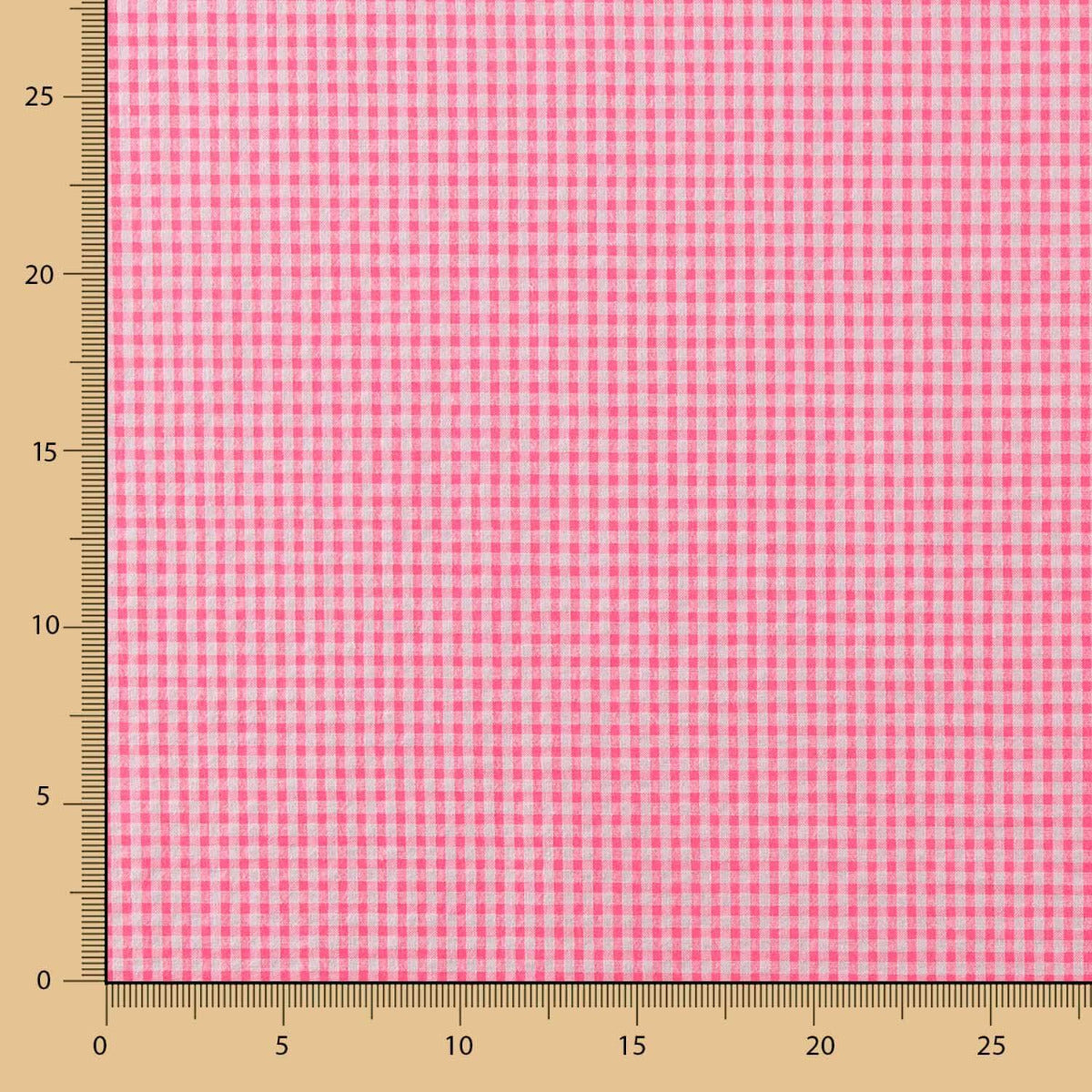 Seersucker Baumwolle Mini Fluor Rosa Mini Barbie Frame - Ribes y Casals