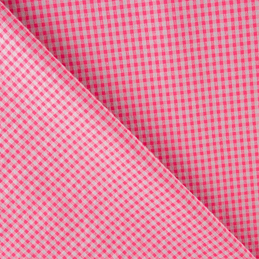 Seersucker Baumwolle Mini Fluor Rosa Mini Barbie Frame - Ribes y Casals