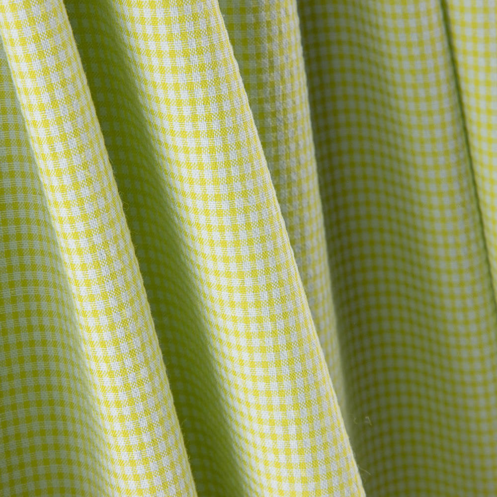 Seersucker Baumwolle Mini Quadratisch Lime Green - Ribes y Casals