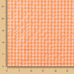 Seersucker Baumwolle Medium Square Medium Orange Fluor Orange - Ribes y Casals