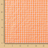 Seersucker Baumwolle Medium Square Medium Orange Fluor Orange - Ribes y Casals