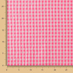 Baumwolle Seersucker Medium Square Baumwolle Fluor Rosa - Ribes y Casals