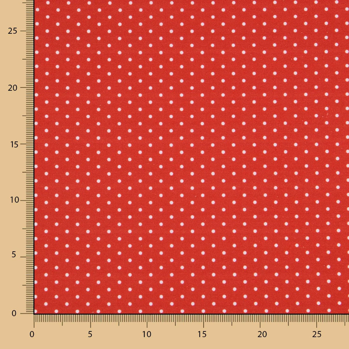 Baumwolle Taupe Rot - Ribes y Casals