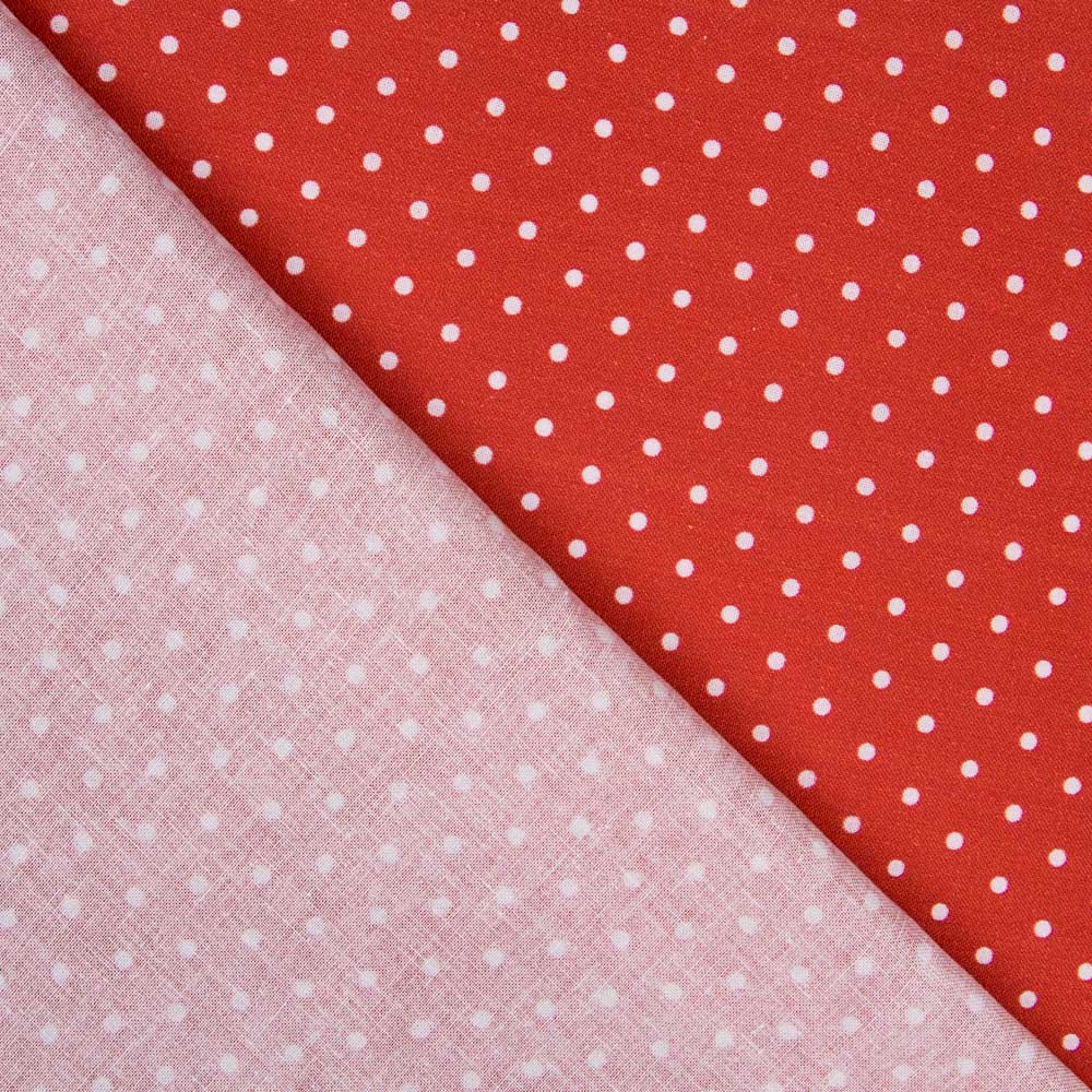 Baumwolle Taupe Rot - Ribes y Casals