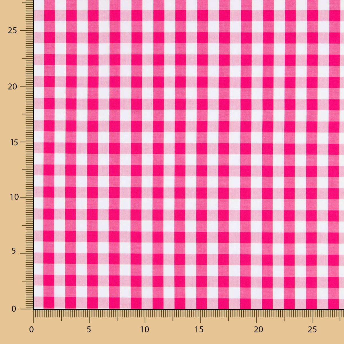 Baumwolle Vichy Baumwolle Maxi Fuchsia - Ribes y Casals